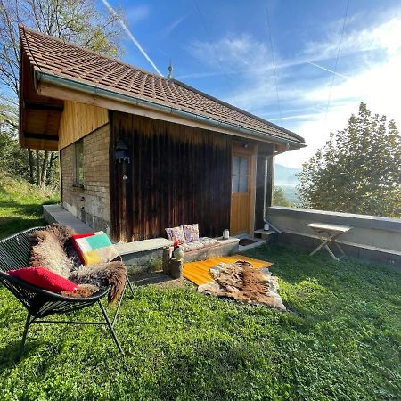 Jolie Cabane Avec Jacuzzi Pour Les Amoureux De La Nature Tullins Exterior photo